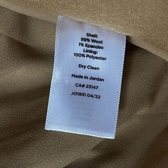 New Talbots Wool Woven In Italy Straight Leg Pant Women's Size 14 - Picture 6 of 9